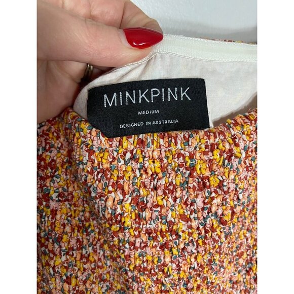 MINKPINK Morwell Midi Floral Multicolor Dress-sz Medium - Picture 6 of 11